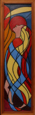 „Sonnenblume“, Ölgemälde auf Holz, ca. 32 X 115 cm, 1998